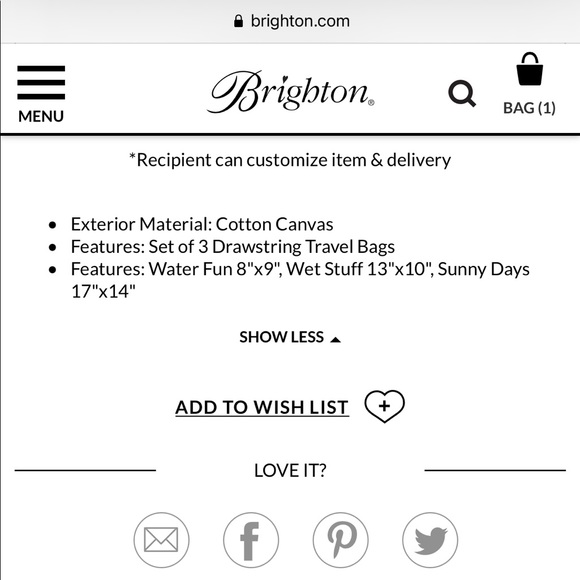 Brighton Sea Breeze 3 Piece Travel Set - Picture 4 of 4